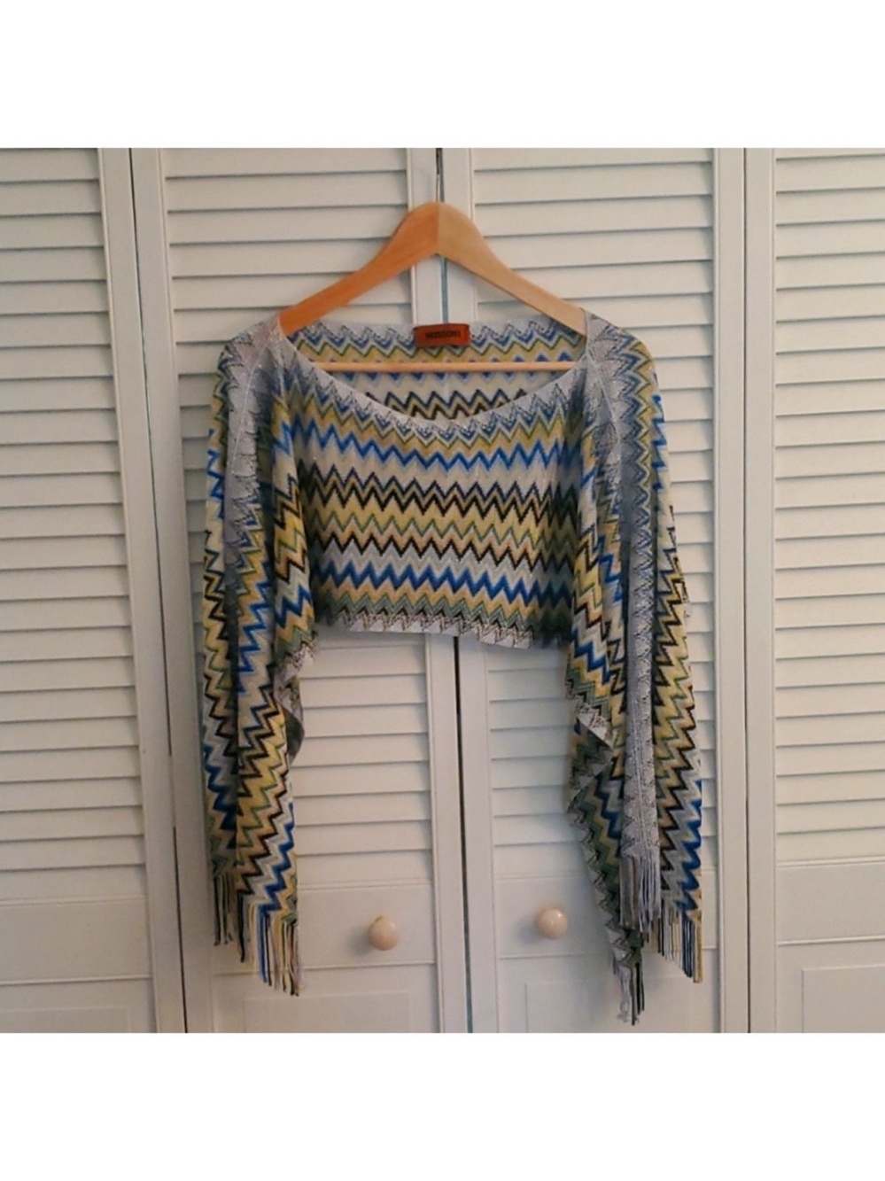 Missoni Shimmer Knit Poncho